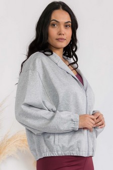 Women's UltraComfy Zip-up Jacket with Hoodie (XL only) style 4
