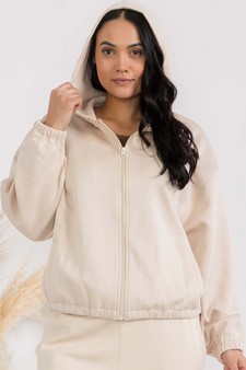 Women's UltraComfy Zip-up Jacket with Hoodie (XL only) style 2
