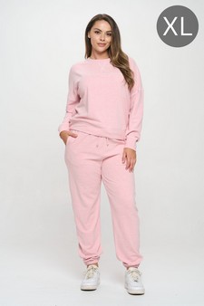 Ultra Soft Crew Neck Pull-Over and Jogger Pants Set (XL only)