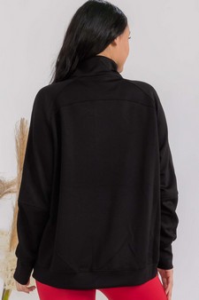 Women's Ultra Soft Funnel Neck Full Zip Jacket style 2