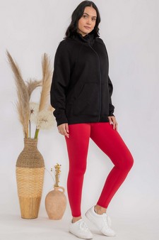 Women's Ultra Soft Funnel Neck Full Zip Jacket style 5