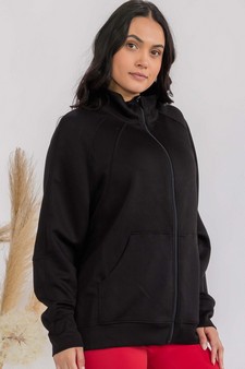 Women's Ultra Soft Funnel Neck Full Zip Jacket