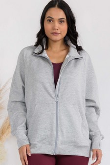 Women's Ultra Soft Funnel Neck Full Zip Jacke