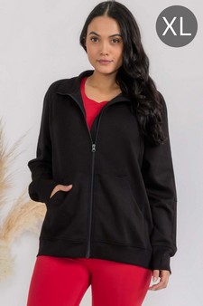 Women's Ultra Soft Funnel Neck Full Zip Jacket