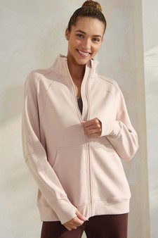 Women's Ultra Soft Funnel Neck Full Zip Jacke