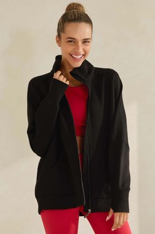 Women's Ultra Soft Funnel Neck Full Zip Jacket