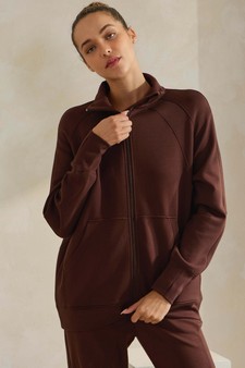 Women's Ultra Soft Funnel Neck Full Zip Jacket