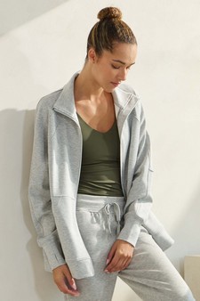 Women's Ultra Soft Funnel Neck Full Zip Jacket