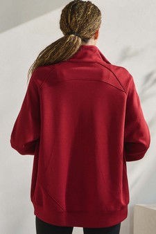 Women's Ultra Soft Funnel Neck Full Zip Jacket style 2