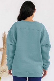 Women's Cozy Fleece Oversized Sweatshirt style 2
