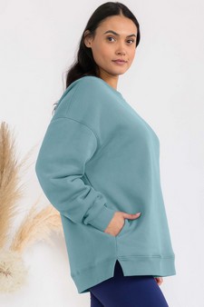 Women's Cozy Fleece Oversized Sweatshirt style 3