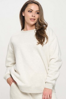 Women's Cozy Fleece Oversized Sweatshirt