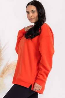 Women's Cozy Fleece Oversized Sweatshirt style 3