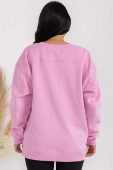Women's Cozy Fleece Oversized Sweatshirt style 2