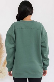 Women's Cozy Fleece Oversized Sweatshirt style 2