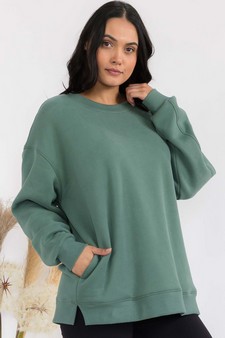 Women's Cozy Fleece Oversized Sweatshirt