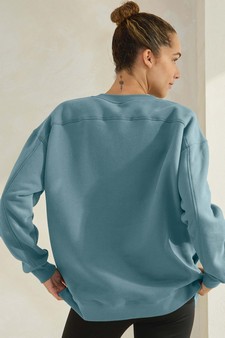 Women's Cozy Fleece Oversized Sweatshirt style 2