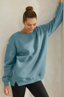 Women's Cozy Fleece Oversized Sweatshirt style 4