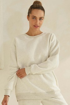 Women's Cozy Fleece Oversized Sweatshirt