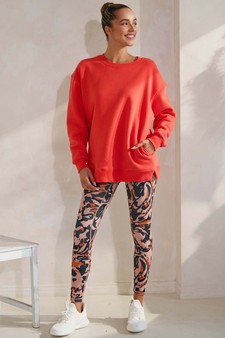 Women's Cozy Fleece Oversized Sweatshirt style 5