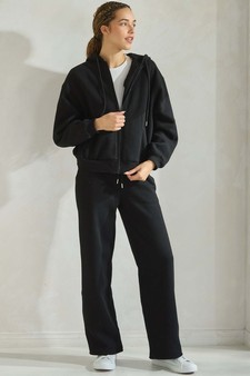 Women's Cozy Fleece Zip Hoodie Sweatpants set