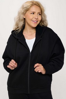 Women's Cozy Fleece Front Zip Hoodie