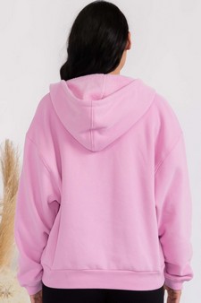 Women's Cozy Fleece Front Zip Hoodie style 2