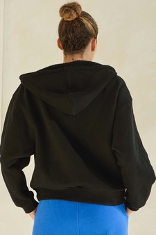 Women's Cozy Fleece Front Zip Hoodie style 2