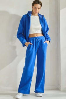 Women's Cozy Fleece Front Zip Hoodie style 5