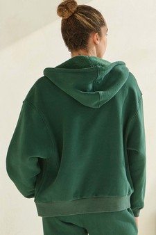 Women's Cozy Fleece Front Zip Hoodie style 2