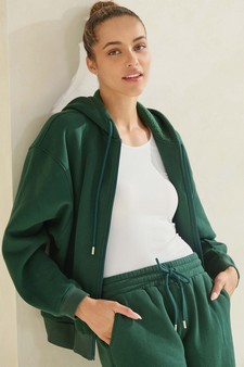 Women's Cozy Fleece Front Zip Hoodie