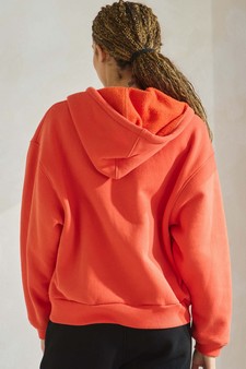 Women's Cozy Fleece Front Zip Hoodie style 2