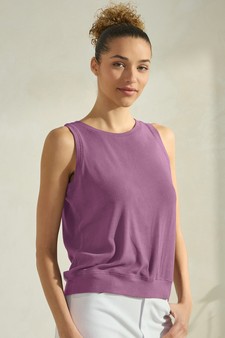 ETA 04/02/26 - Women's LuxeAir Ribbed Crew Neck Loose Fit Tank