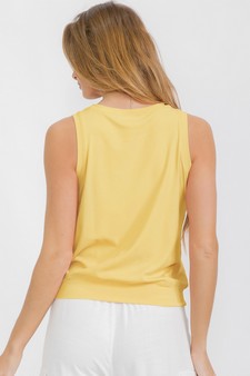 ETA 04/02/26 - Women's LuxeAir Ribbed Crew Neck Loose Fit Tank style 2