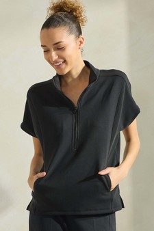 Women's So Chic Sofie Soft Half Zipper Top style 4
