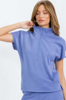 ETA 05/14/25 - Women's So Chic Sofie Soft Half Zipper Top style 4