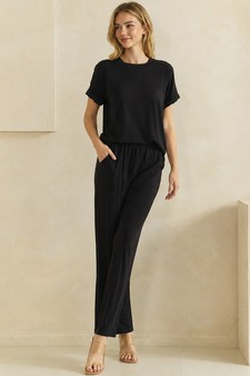 Everyday Relaxed French Terry Top and Bottom Set