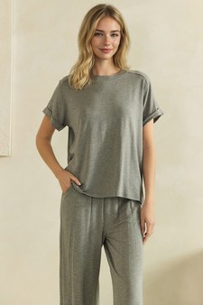 Everyday Relaxed French Terry Top and Bottom Set style 4