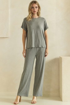 Everyday Relaxed French Terry Top and Bottom Set style 5