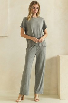 Everyday Relaxed French Terry Top and Bottom Set