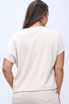 Women’s Corduroy Short Sleeve Top style 2