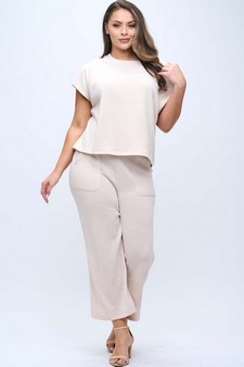 Women’s Corduroy Short Sleeve Top style 5