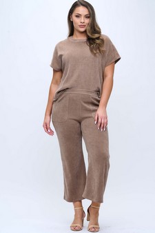 Women’s Corduroy Short Sleeve Top style 5