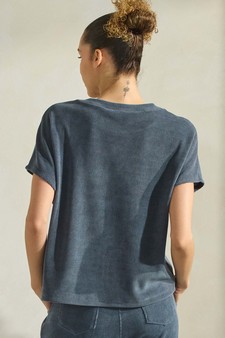 Women’s Corduroy Short Sleeve Top style 2