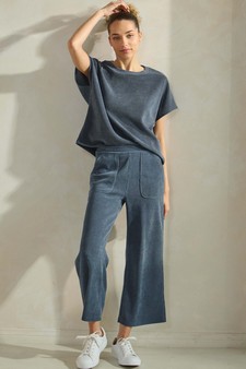 Women’s Corduroy Short Sleeve Top style 5