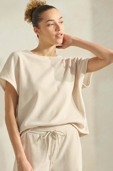 Women’s Corduroy Short Sleeve Top style 4