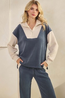 ETA 09/11/25 -  Women's Relaxed Fit Colorblock Corduroy Set style 4
