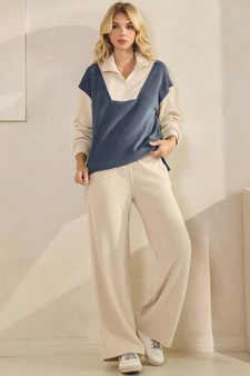 ETA 10/04/25 -  Women's Relaxed Fit Colorblock Corduroy Set
