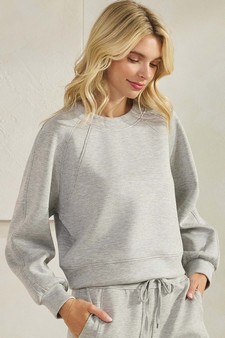 Women’s Solid Crewneck UltraComfy Short Top style 3