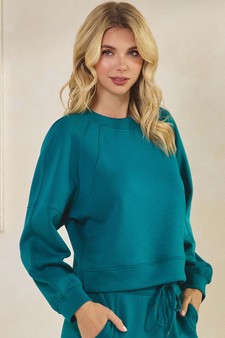 Women’s Solid Crewneck UltraComfy Short Top style 3